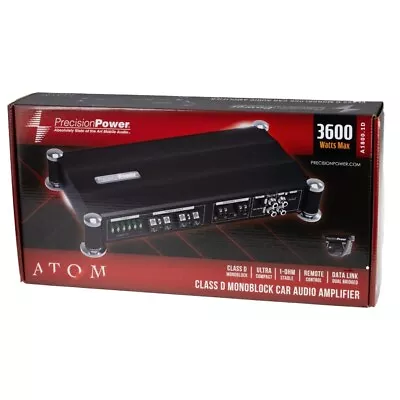 Precision Power Ppi Atom A1800.1d Monoblock 3600 Watt Class-d Car Sub Amplifier • $129.99