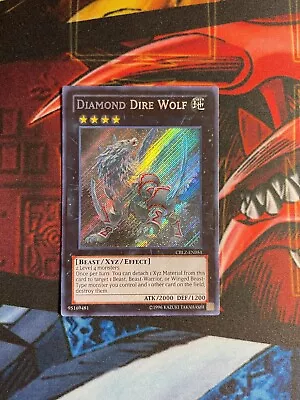 **Heavy Play** Diamond Dire Wolf - CBLZ-EN051 -  Secret Rare - Unlimited • $3.99