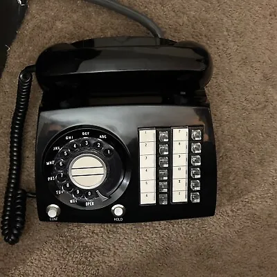 Vintage Multi Line (12) Rotary Dial Black Telephone Business  Movie Prop Retro • $100