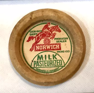 Norwich Universty College View Dairy Northfield Vermont Milk Bottle Cap • $9.99