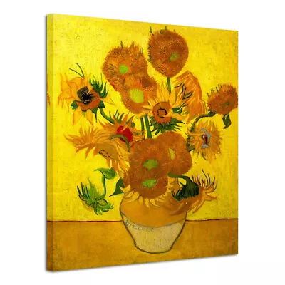 Canvas Print Van Gogh Painting Repro Wall Art Home Decor Sunflowers Pictures • $37.59