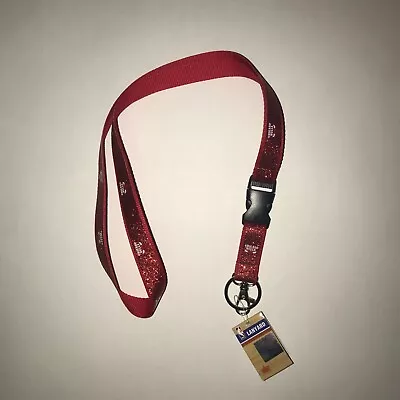 NWT Chicago Bulls Team Color Sparkle Red Lanyard With Detachable Buckle   • $1.99