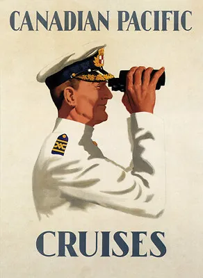 Canadian Pacific Cruises Vintage Travel Poster • $22