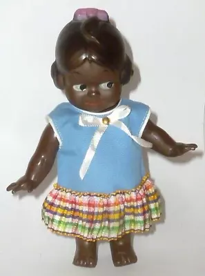 Old Colourful Dark Schildkröt Doll Googly Kewpie Googlie Braun • $327.86