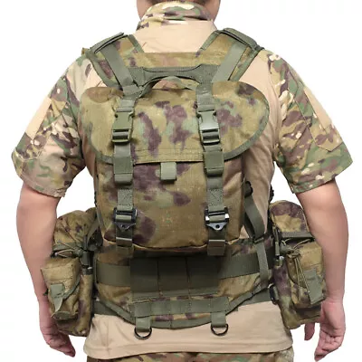 Molle System Chest Rig Tactical Vest Adjustable Equipment Pack Magazine Pouch • $76.51