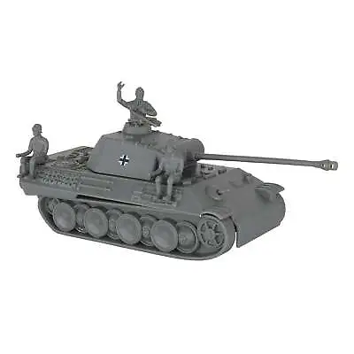 BMC CTS WW2 German Panther V Tank Classic Toy Soldier GRAY Plastic Army Vehicle • $16.90