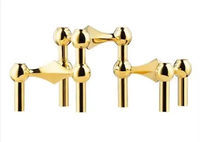 Stoff Nagel Candle Holder 3 Pak Gold - BRAND NEW • $289