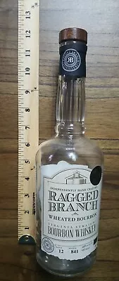 Ragged Branch Wheated Virginia Bourbon Whiskey Empty Bottle Unrinsed Glass 750ml • $9.99