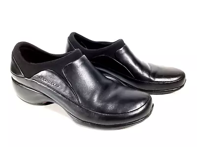 Merrell Q Form Womens Size 8.5 Spire Stretch Black Leather Shoes Slip On Comfort • $29.79