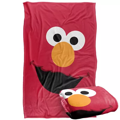 Sesame Street Elmo Face Silky Touch Super Soft Throw Blanket • $45.99