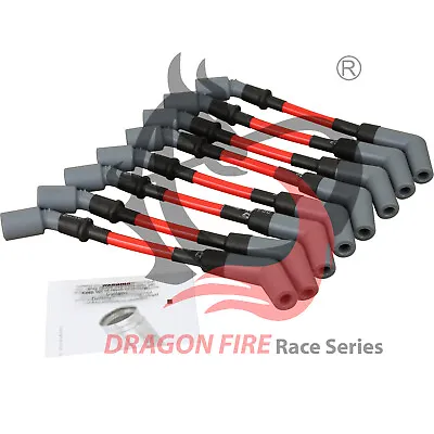 $54.95 • Buy DRAGON FIRE 10mm LSx LS1 LS2 LS3 LS6 LS7 High Heat Spark Plug Ignition Wires Set
