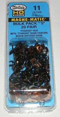 Kadee HO Scale # 11 ~  Bulk Pack # 5 X 20 Pair Magne-matic Couplers ~ New • $35.95