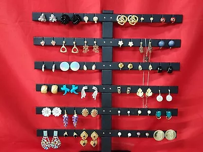 Vintage Lot 36 Pairs Clip-On Costume Jewelry Fashion Earrings Fun Colorful • $10