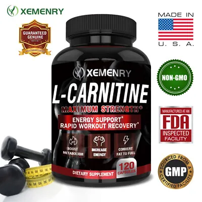 L-Carnitine 1330mg - Weight Loss Fat Burning - L-carnitine Tartrate 120pcs • $14.11