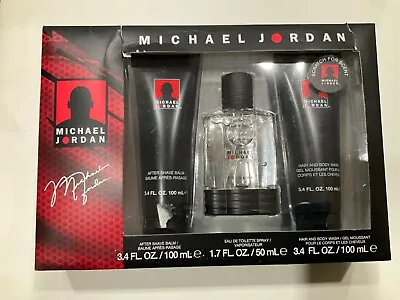 Michael Jordan Gift Set Men EDT 1.7oz + After Shave Shower Gel 3.4 Oz 3 PCs Set • $27.99