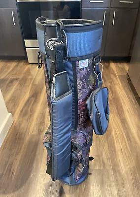 Ron Miller Pro Model Floral Golf Cart Bag With 3 Way Divider Nylon Accents 5SNSL • $49.99