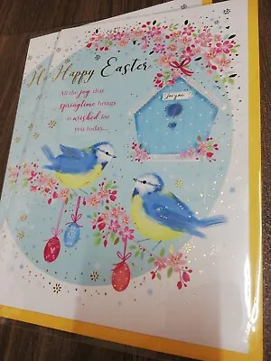Pack Of 2 Easter Cards BNIP Birds Birdhouse Flowers  • £2.30