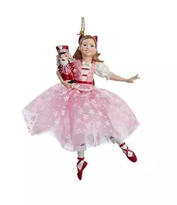 Nutcracker Ballet CLARA DANCING Christmas Ornament By Kurt Adler • $15.99