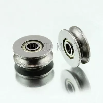 $1.55 • Buy 2 Pcs V623ZZ 623VV V Groove Guide Pulley Rail Ball Bearings Metal (3mm*12mm*4mm)