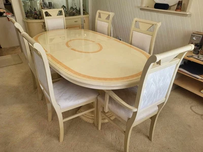 $100 • Buy Italian Made Eddie Rose Collection Dining Table And Chairs