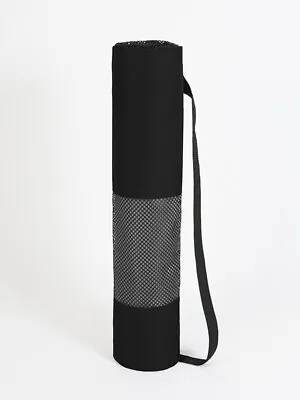 Yoga Studio Lightweight Mesh Yoga Mat Bag With Adjustable Shoulder Strap Carrier • £9.99