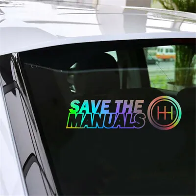 1x Save The Manuals Joystick Vinyl Decal Car Truck Stickers Window Door Decor • $2.10