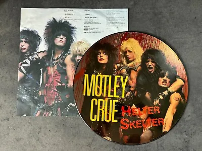MOTLEY CRUE Helter Skelter 1984 Vinyl 12  PICTURE DISC Record- With Insert • $69