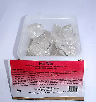 Transparent Gel Wax For Candle Making (Jelly Wax) - 500g To 25kg Sizes • £2.99