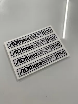 R30 Adthree Mudflap Stickers White HR31 GTS GTSX R31 Skyline Passage Decals SVD • $6.99