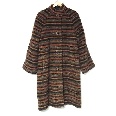 Auth MISSONI - Black Orange Multi Women's Coat • $164