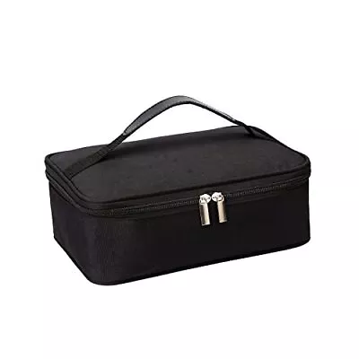 Small Lunch Bag Mini Portable Thermal Insulated Cooler Bag Lunch Box Black • $14.16