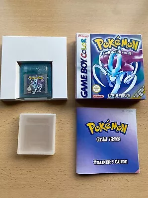 Pokemon Crystal Version - Original - Nintendo Gameboy Color - MINT + Protector • £350