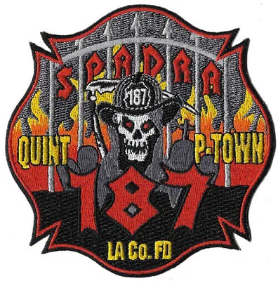 LA County Fire Station 187 Quint P-Town Spadra Reaper  Fire Patch . • $6.95