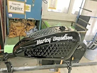 Harley Sportster 48 Larger Tank Custom Bikes Gas Tank EFI Gas Tap Raw • $265.06