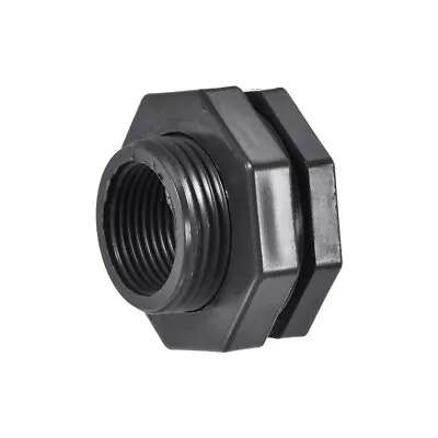 Bulkhead Fitting G3/4 Female With Silicone Gasket PVC Gray • $7.19