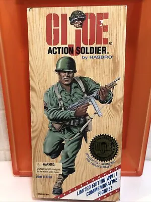 Vintage 1996 GI Joe Action Soldier 12  Ltd Edt WW II Commemorative African Black • $26.88