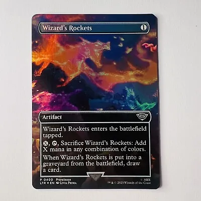 Magic The Gathering Mtg Wizard's Rockets Borderless Art Foil • £4.50