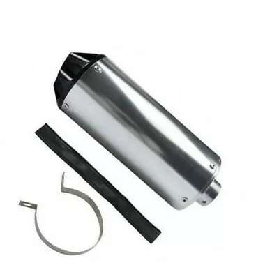 $16.04 • Buy Black 28mm Exhaust Muffler End W' Sticker For KXL BBR TTR CFR ATV Quad Pit Bikes