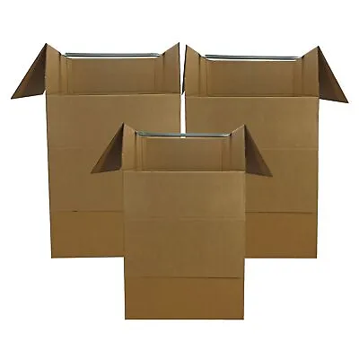 UBMOVE Large Corrugated Wardrobe Moving Boxes (Bundle Of 3) 24  X 24  X40  • $46.75
