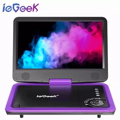 IeGeek 12.5  Portable DVD Player With Swivel Screen Region Free Remote Control • $74.99