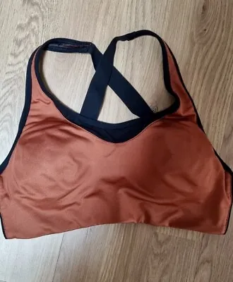 Victoria's Secret ‘Pink’ Rust Black Sports Bra S Small 32 • £10