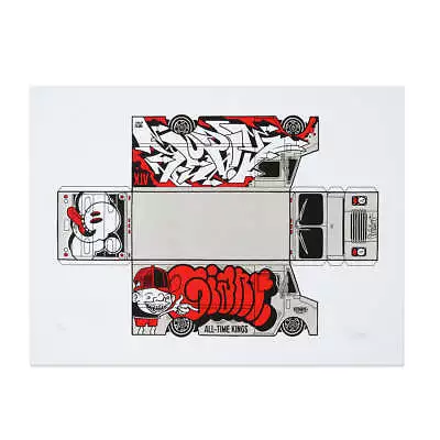 Fold-Up Box Van By Mike Giant SIGNED Ltd Edition X/200 Poster Print MINT Art • $140