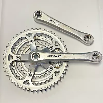 Sugino VP Crank Set 175mm Triple 48/38/28t 110/74 BCD 1990s Vintage MTB • $49.95