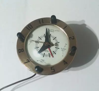 Sessions Alarm Clock Radio M&R Motor Dial Piece Mechanism Complete Brass • $59.95