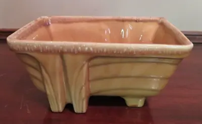 Vintage USA MCM Pottery Planter Ceramic Art Deco MCM Tan CP 1267 Cookson • $12
