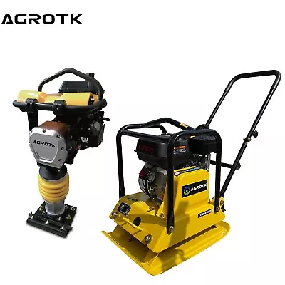 AGT 6.5hp Gas Engine Vibratory Compactor With Gas Tamper Jumping Jack • $2420.89