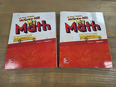 NEW -McGraw Hill My Math Student Workbooks Vol 1 & 2 Grade 1 Published 2019 (WV) • $32