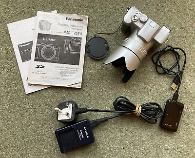 Panasonic Lumix Dmc Fz3 Digital Camera + Battery Charger Lens Cap Hood Inst • £25