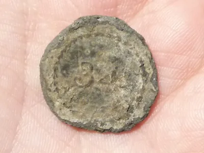 British 34th Foot Regiment Dug Up Pewter Napoleonic Button 22mm A/f #MB4 • £65