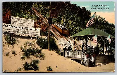 Macatawa Michigan~Angel's Flight~Inclined Railway~c1910 Postcard • $13